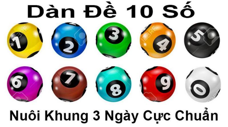 Khái quát về dàn đề 10 số nuôi khung 3 ngày
